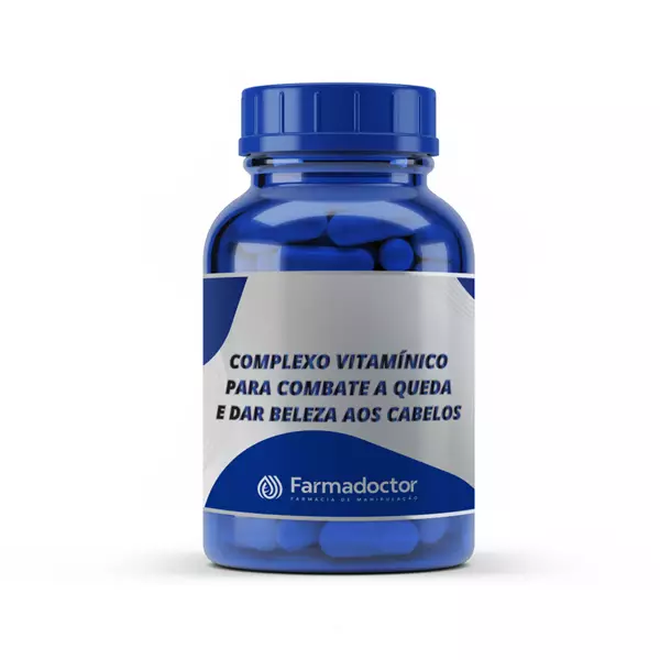 Complexo Vitamínico Para Combater a Queda e Proporcionar Beleza aos Cabelos - 60 doses