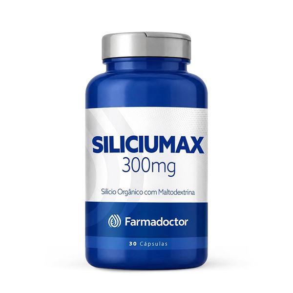 Siliciumax 300mg Silício Orgânico com Maltodextrina 30 Cápsulas