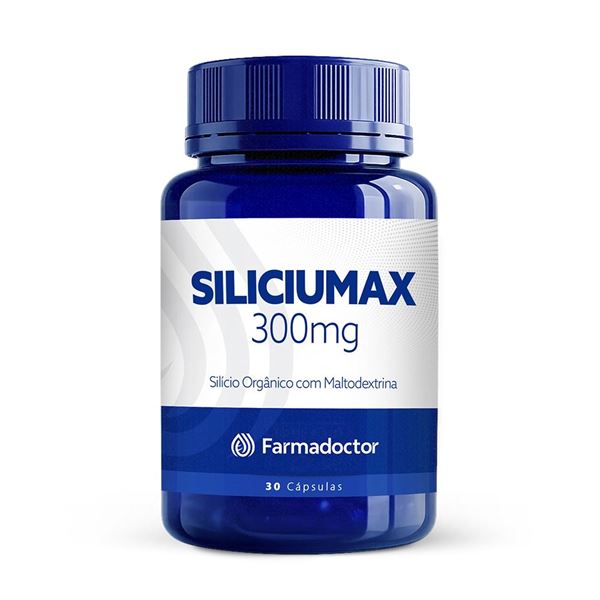 Siliciumax 300mg Silício Orgânico com Maltodextrina 30 Cápsulas