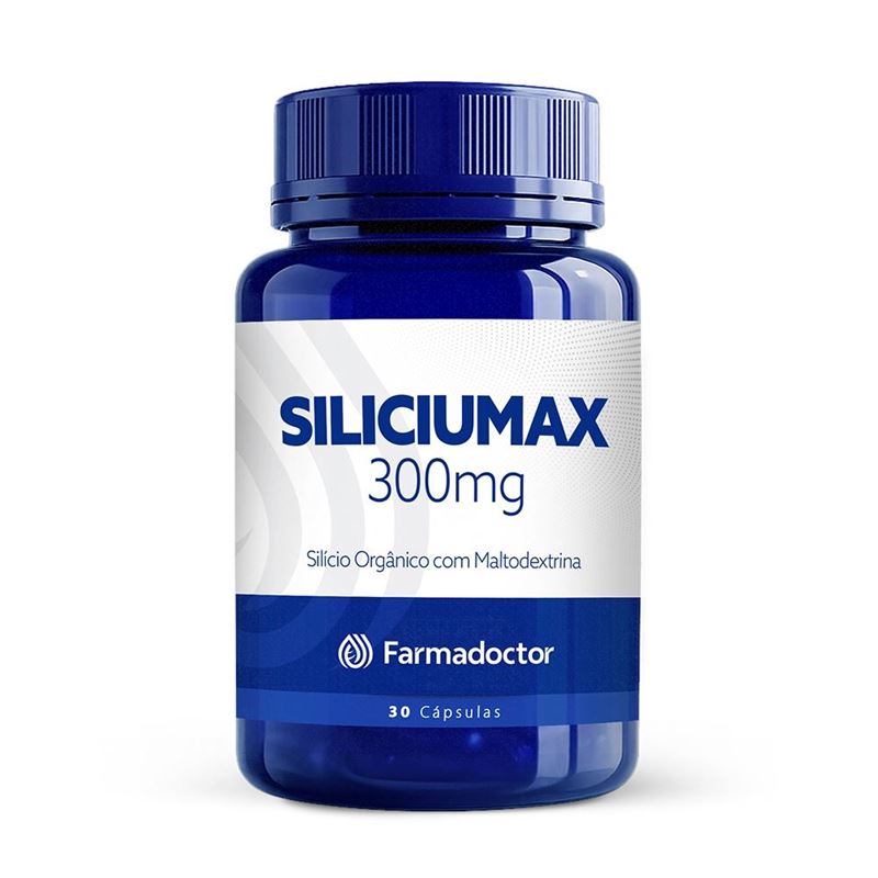Siliciumax 300mg Silício Orgânico com Maltodextrina 30 Cápsulas